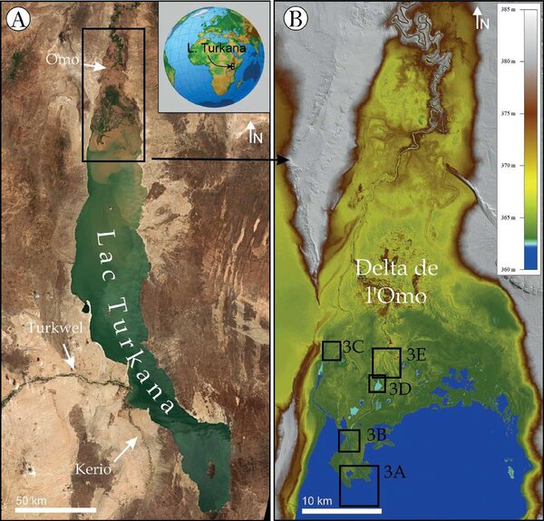 Le delta de la rivière Omo.